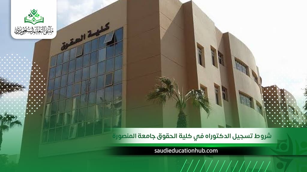 شروط تسجيل الدكتوراه في كلية الحقوق جامعة المنصورة للوافدين والسعوديين 2027